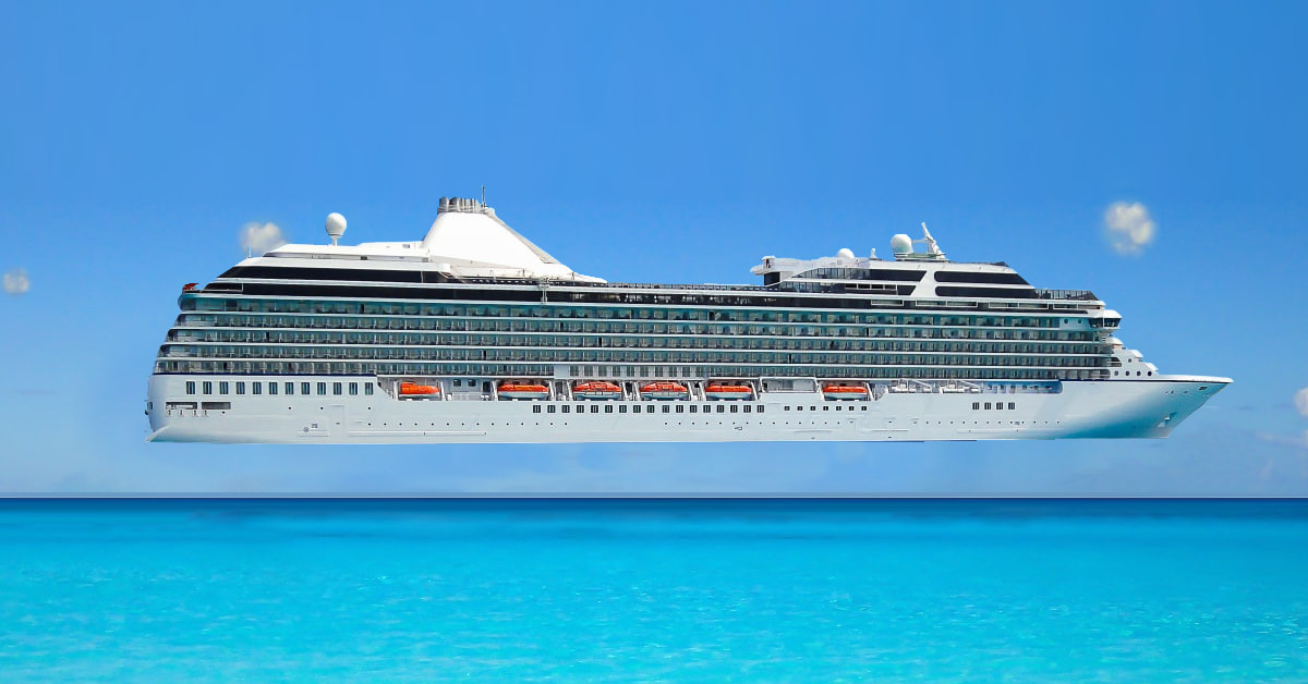 floating cruise ship
