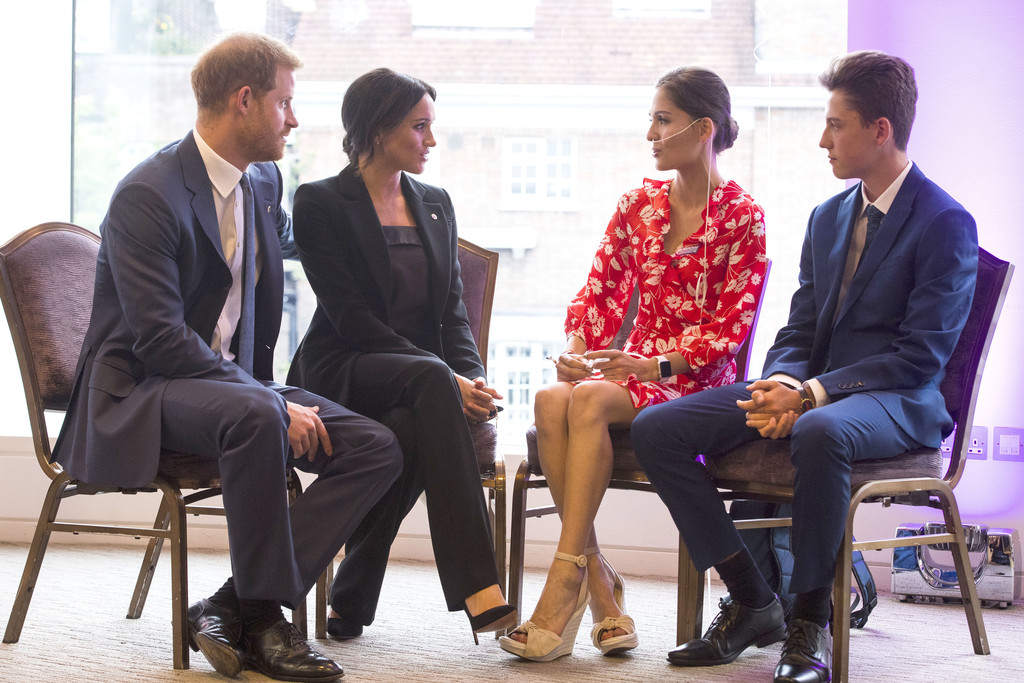 Evie met the Duke of Sussex and Meghan Markle, in 2018, when she won the Inspiration Young Person Award.