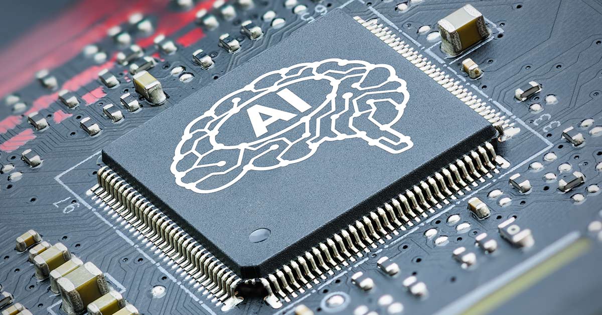 computer chip labeled AI (artificial intelligence)