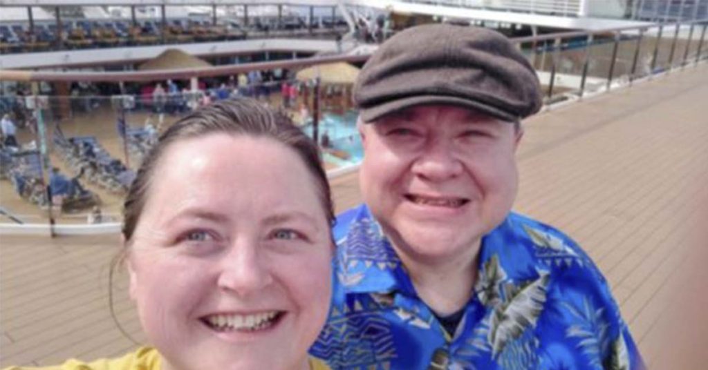 A couple in their 50s live permanently on a cruise ship because it's c...